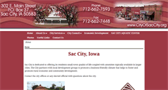 Desktop Screenshot of cityofsaccity.org