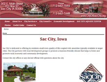 Tablet Screenshot of cityofsaccity.org